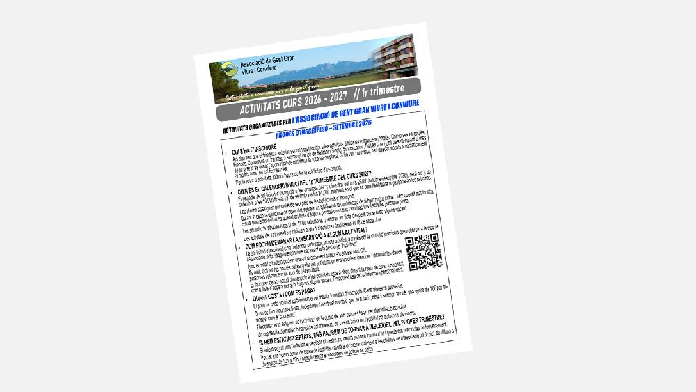 Programa activitats 2026-2027